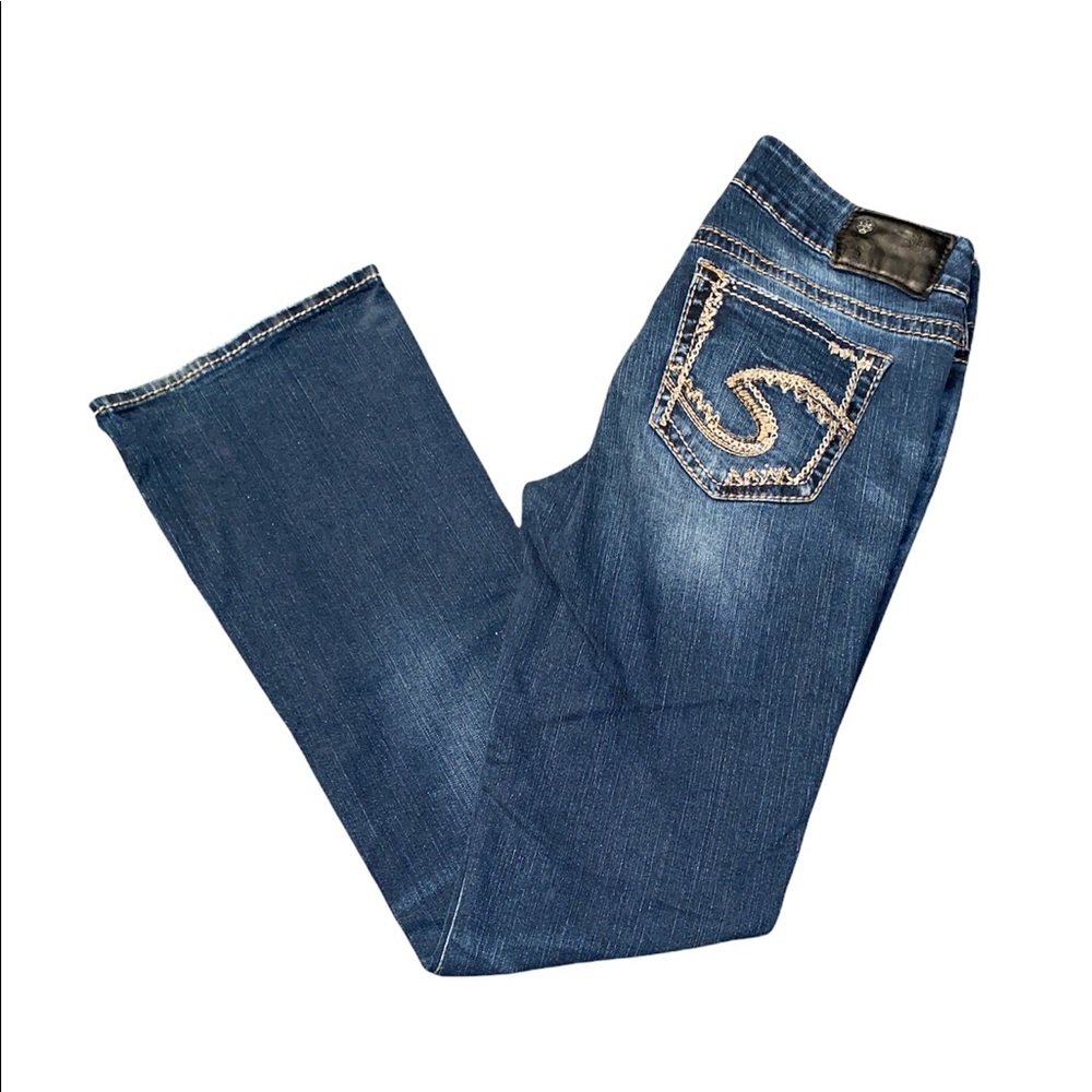 Silver Suki Fluid Denim Midrise Boot cut Jeans in Excellent Condition Size 29x33